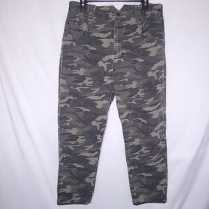 One Teaspoon Jeans 32 Military Camo Green High Waisted Pioneer
